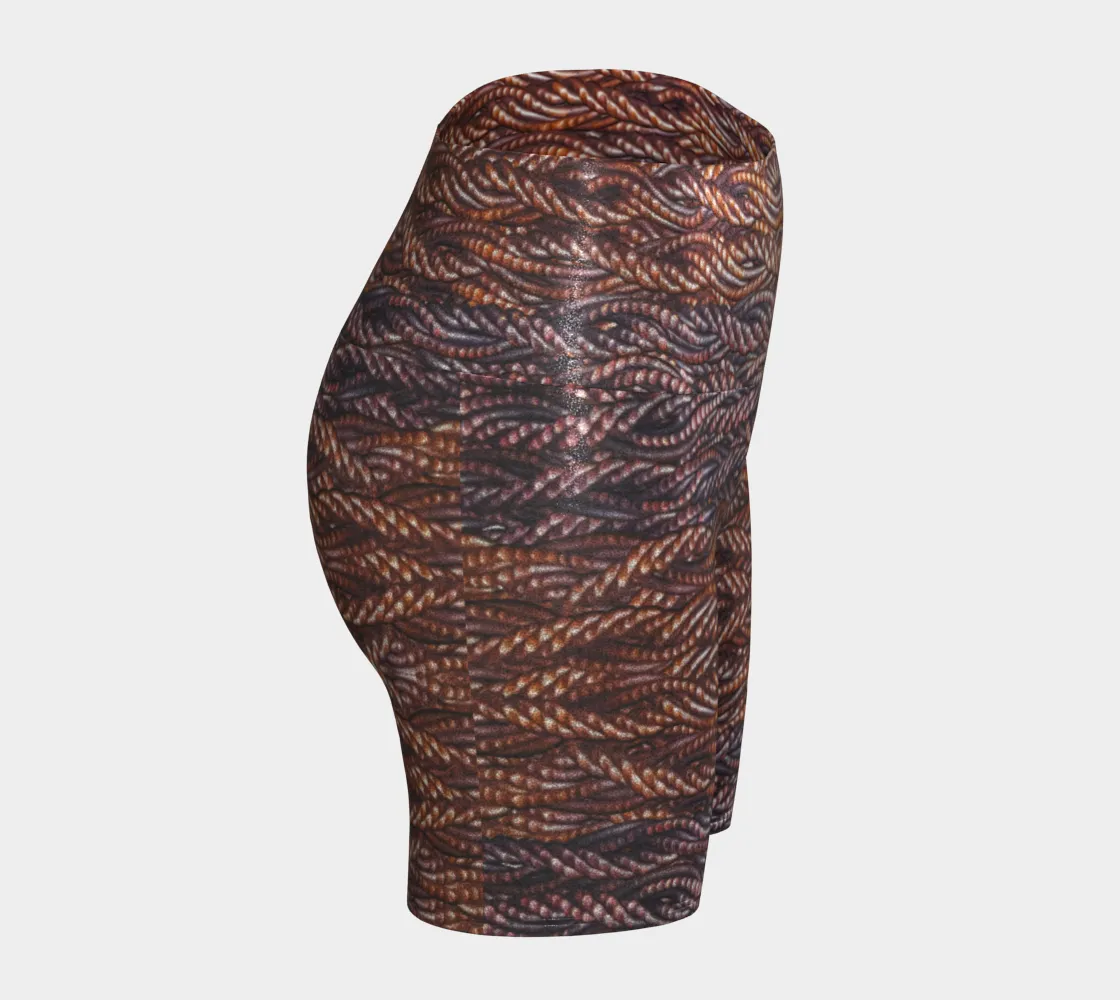 Glitter Yoga Shorts (Muliebris/Virilis)(Muliebris/Virilis)(Grail Hearth Core Copper Fabric) RJSTHs2024 RJS