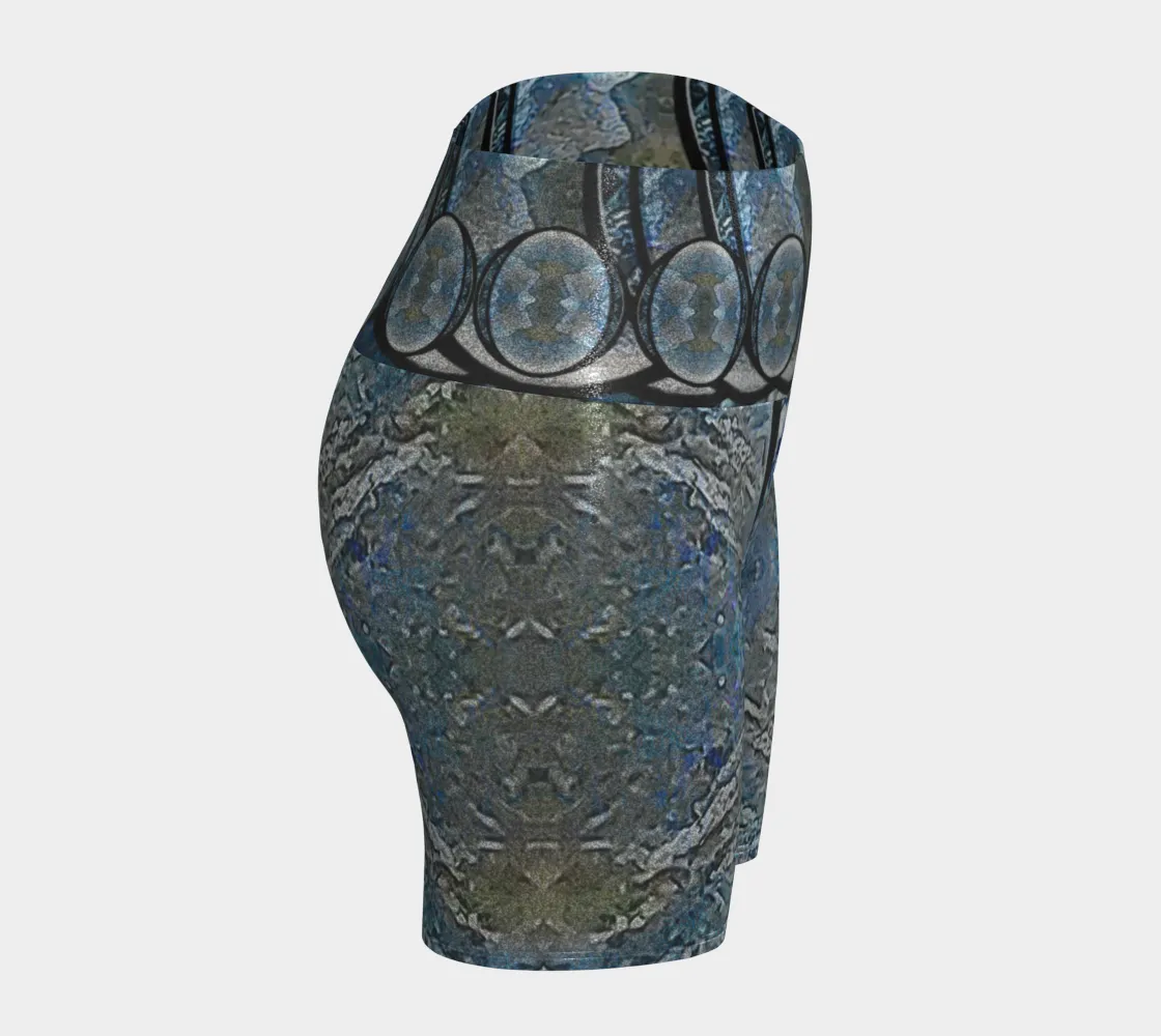 Glitter Yoga Shorts (Muliebris/Virilis)(Opal Skies Cantus Primus "Lūminōsitās") RJSTHs2024 RJS
