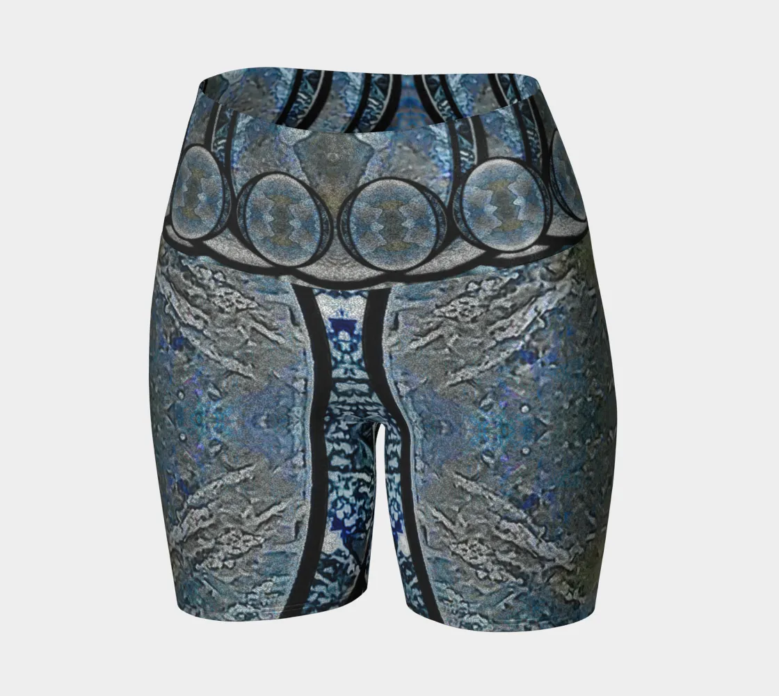 Glitter Yoga Shorts (Muliebris/Virilis)(Opal Skies Cantus Primus "Lūminōsitās") RJSTHs2024 RJS