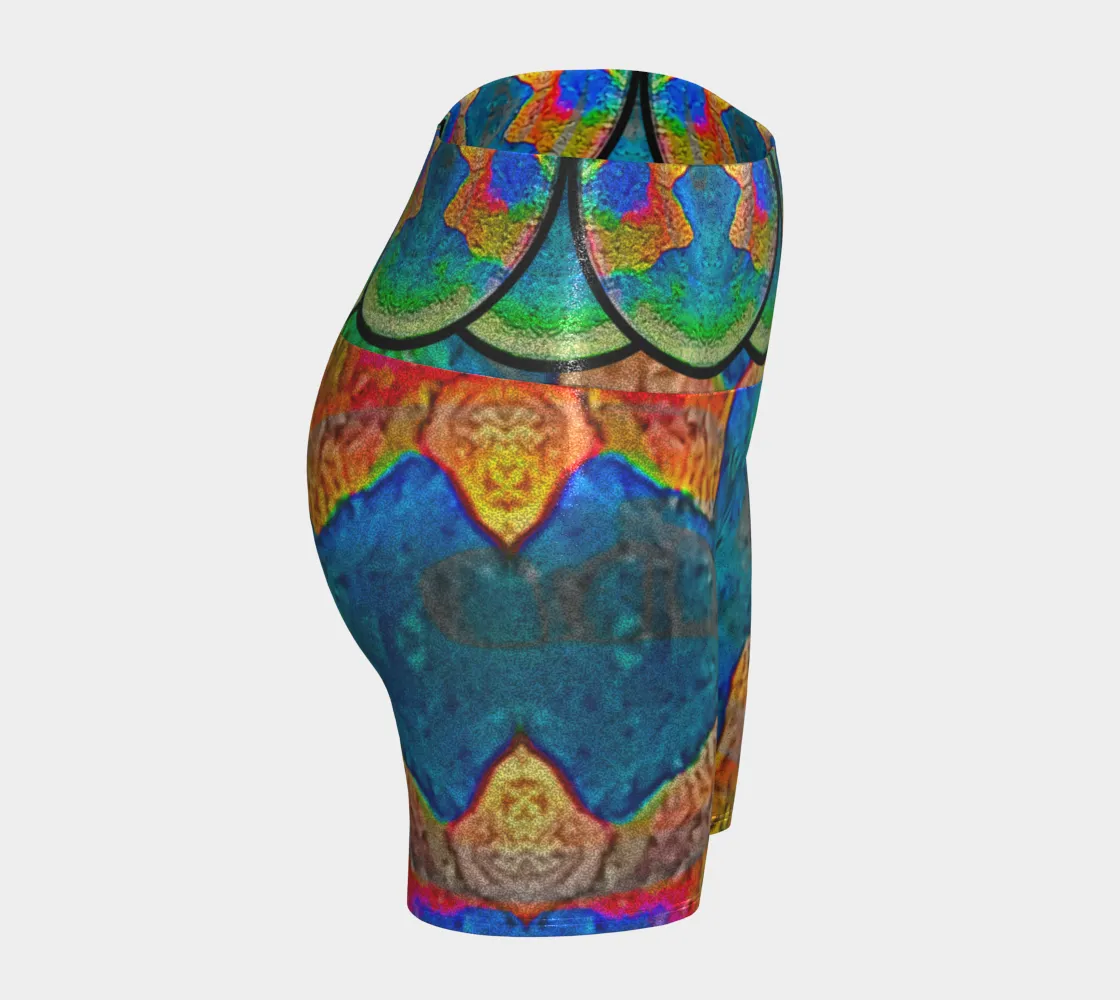 Glitter Yoga Shorts (Muliebris/Virilis)(Opal Skies Cantus Primus) RJSTHs2024 RJS