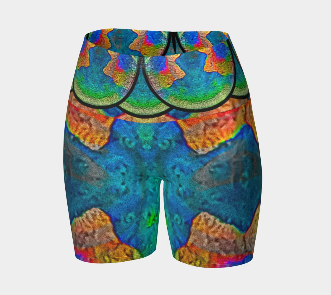 Glitter Yoga Shorts (Muliebris/Virilis)(Opal Skies Cantus Primus) RJSTHs2024 RJS
