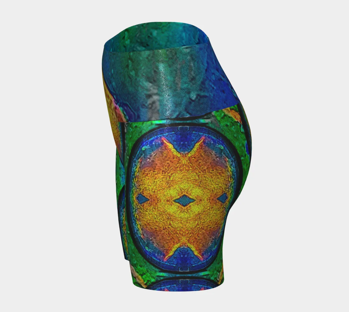 Glitter Yoga Shorts (Muliebris/Virilis)(Opal Skies Cantus Primus) RJSTHs2024 RJS