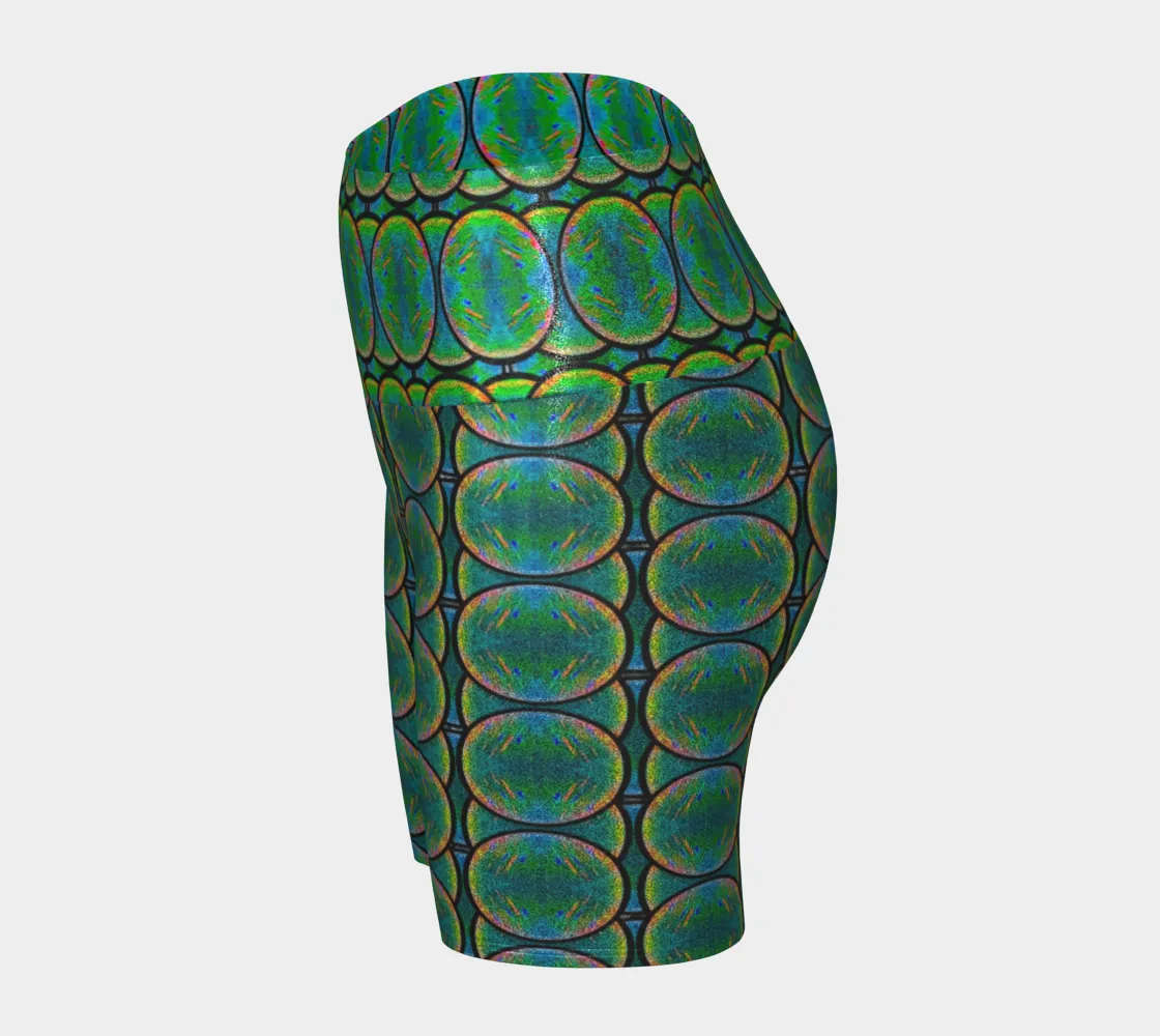 Glitter Yoga Shorts (Muliebris/Virilis)(Opal Skies Cantus Primus) RJSTHs2024 RJS