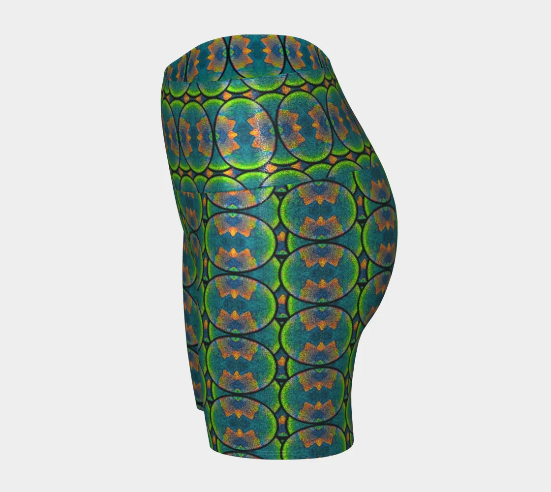 Glitter Yoga Shorts (Muliebris/Virilis)(Opal Skies Cantus Primus) RJSTHs2024 RJS
