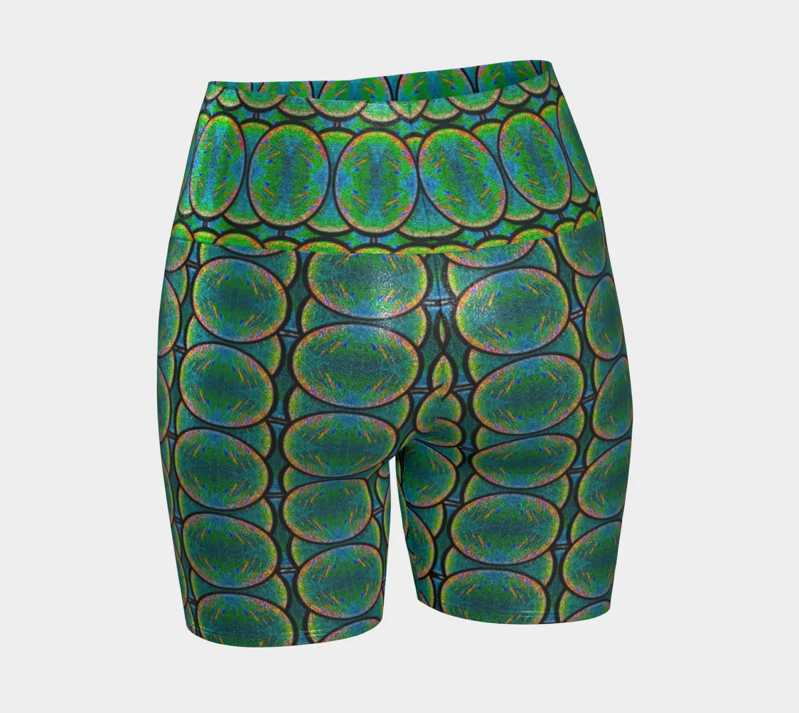 Glitter Yoga Shorts (Muliebris/Virilis)(Opal Skies Cantus Primus) RJSTHs2024 RJS
