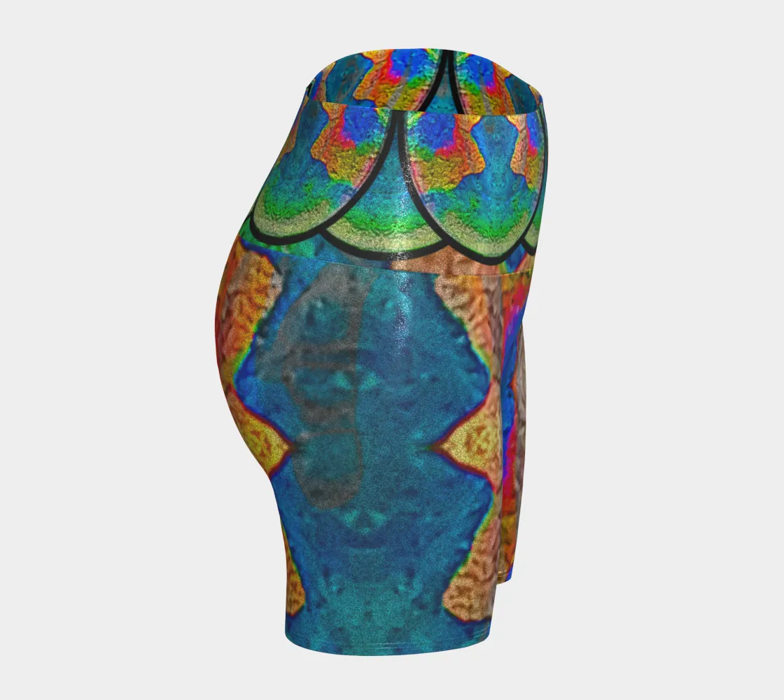 Glitter Yoga Shorts (Muliebris/Virilis)(Opal Skies Cantus Primus) RJSTHs2024 RJS