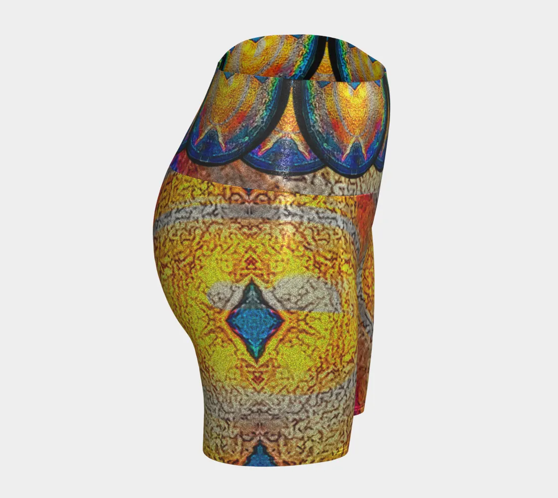 Glitter Yoga Shorts (Muliebris/Virilis)(Opal Skies Cantus Primus) RJSTHs2024 RJS