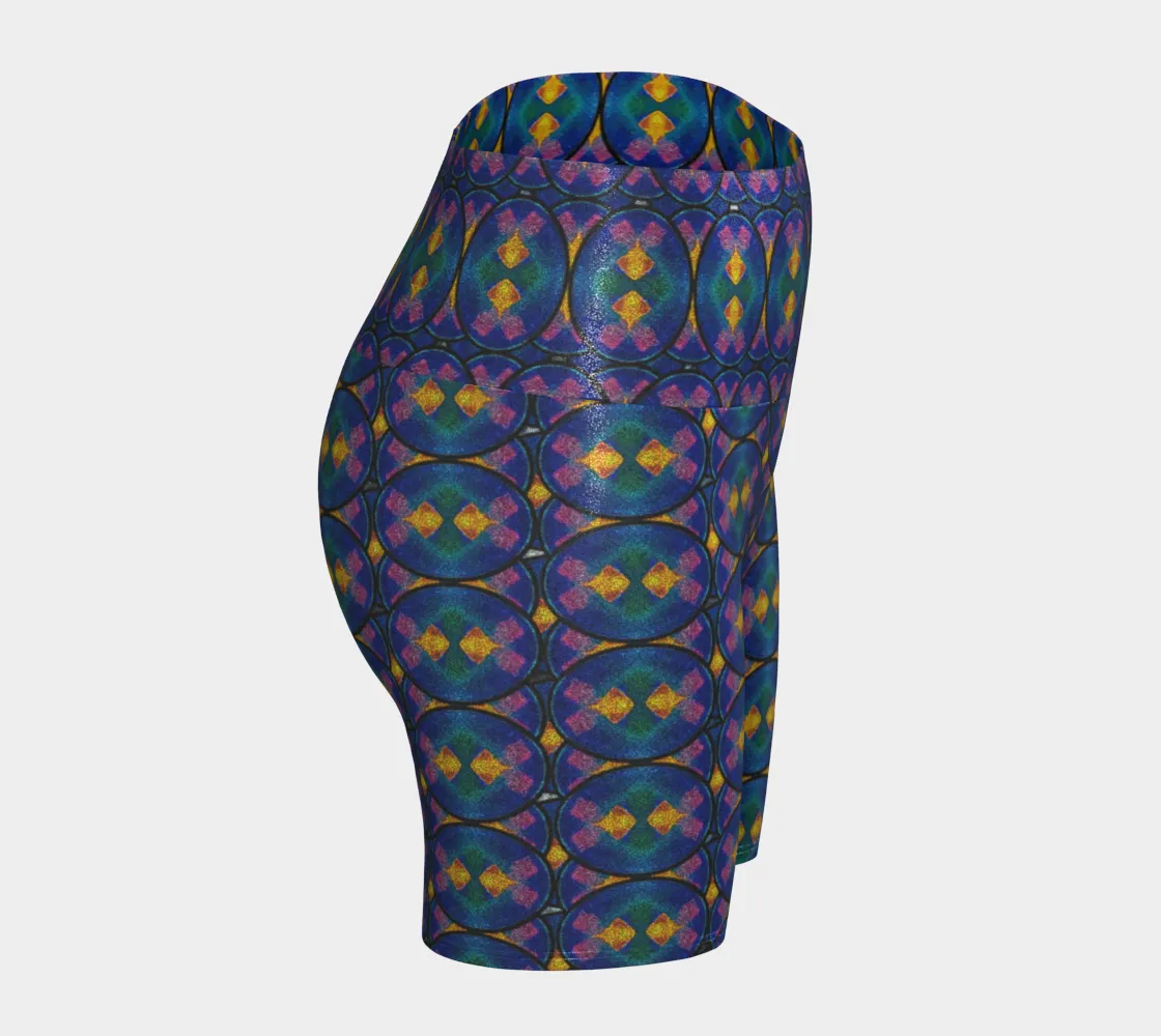 Glitter Yoga Shorts (Muliebris/Virilis)(Opal Skies Cantus Primus) RJSTHs2024 RJS