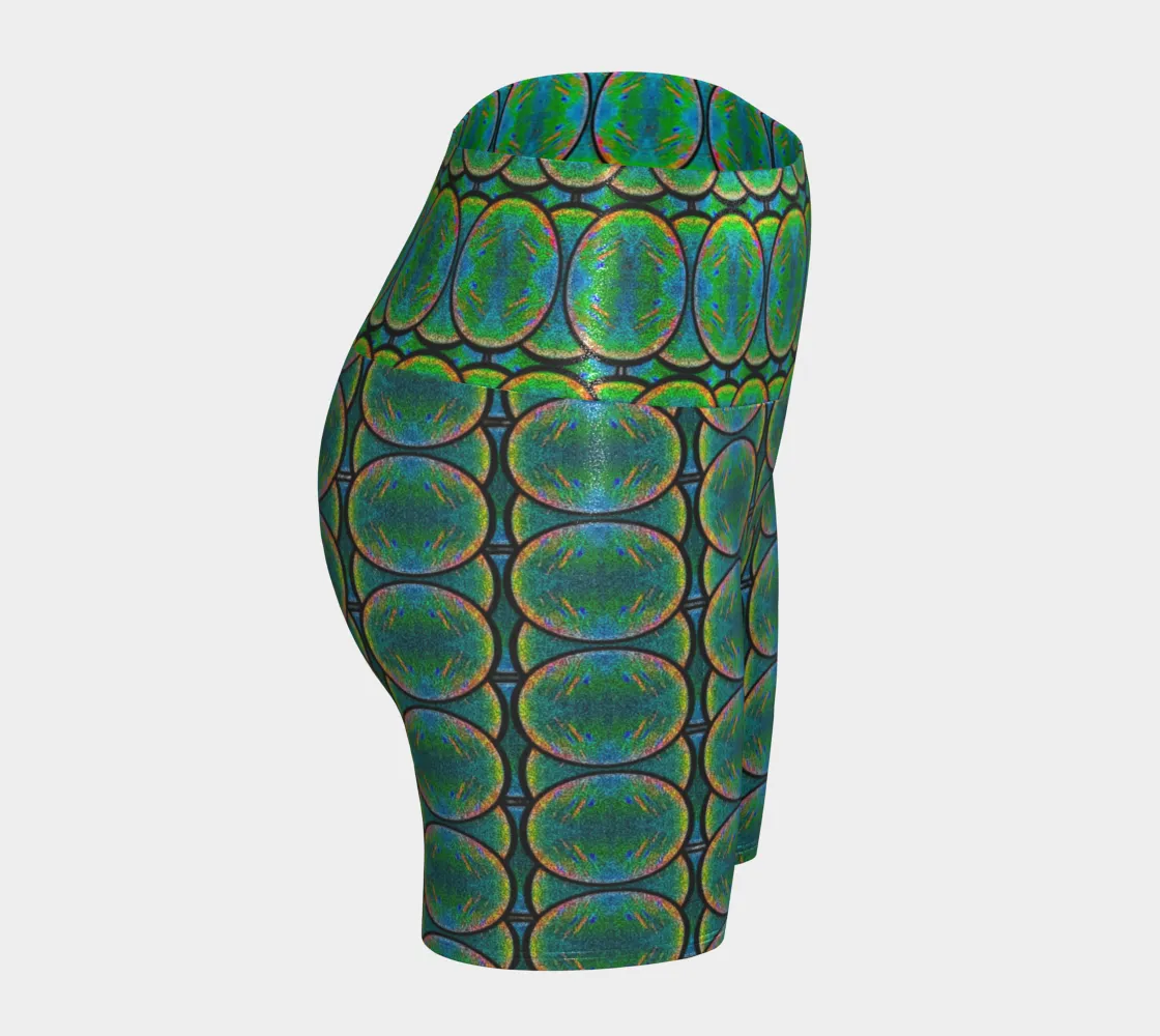Glitter Yoga Shorts (Muliebris/Virilis)(Opal Skies Cantus Primus) RJSTHs2024 RJS