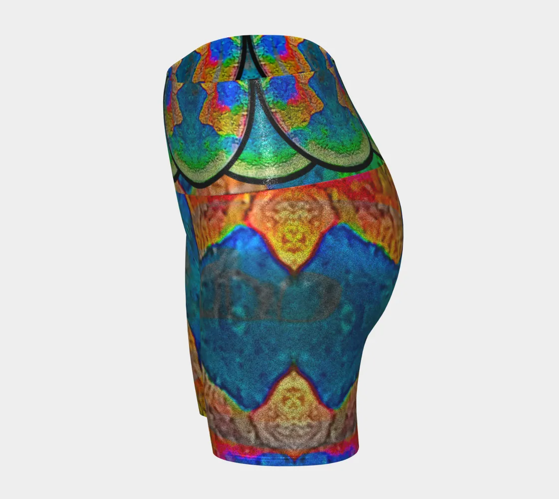 Glitter Yoga Shorts (Muliebris/Virilis)(Opal Skies Cantus Primus) RJSTHs2024 RJS
