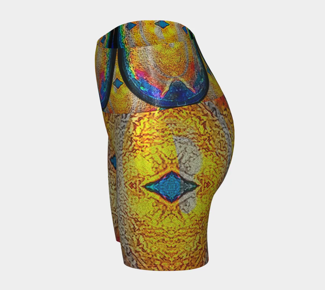 Glitter Yoga Shorts (Muliebris/Virilis)(Opal Skies Cantus Primus) RJSTHs2024 RJS
