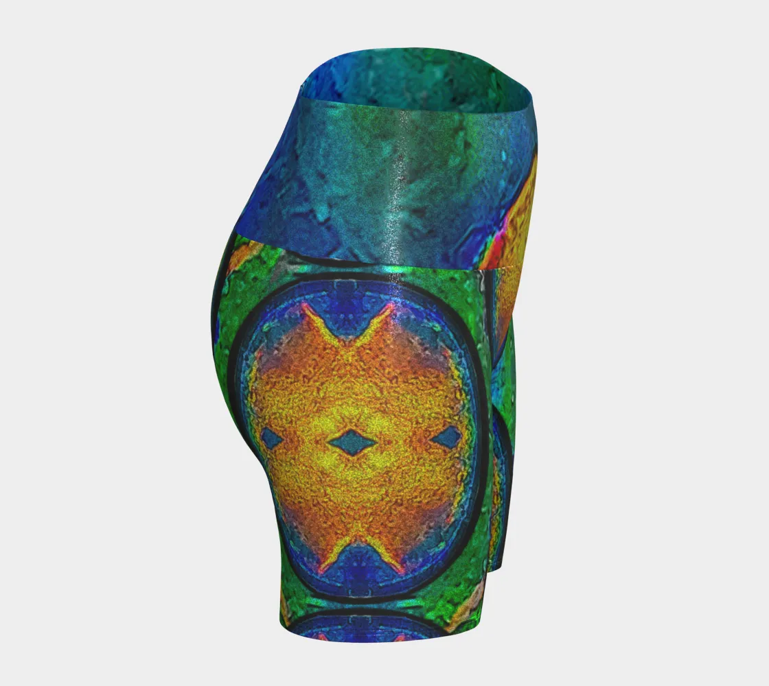 Glitter Yoga Shorts (Muliebris/Virilis)(Opal Skies Cantus Primus) RJSTHs2024 RJS