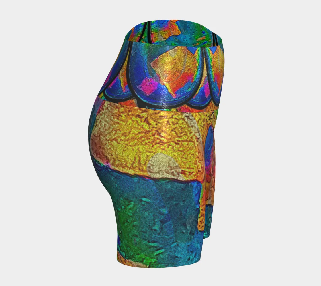 Glitter Yoga Shorts (Muliebris/Virilis)(Opal Skies Cantus Primus) RJSTHs2024 RJS
