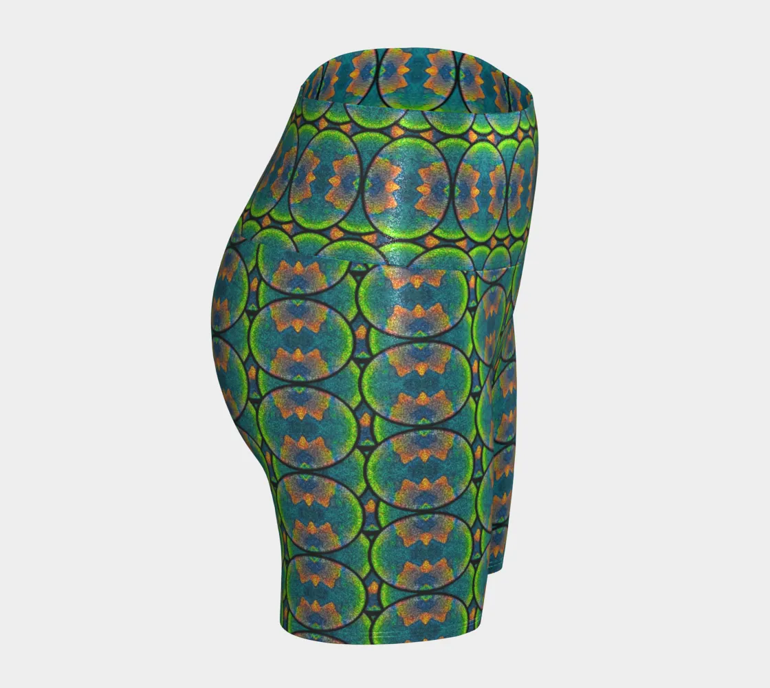 Glitter Yoga Shorts (Muliebris/Virilis)(Opal Skies Cantus Primus) RJSTHs2024 RJS