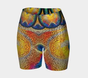 Glitter Yoga Shorts (Muliebris/Virilis)(Opal Skies Cantus Primus) RJSTHs2024 RJS