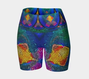 Glitter Yoga Shorts (Muliebris/Virilis)(Opal Skies Cantus Primus) RJSTHs2024 RJS