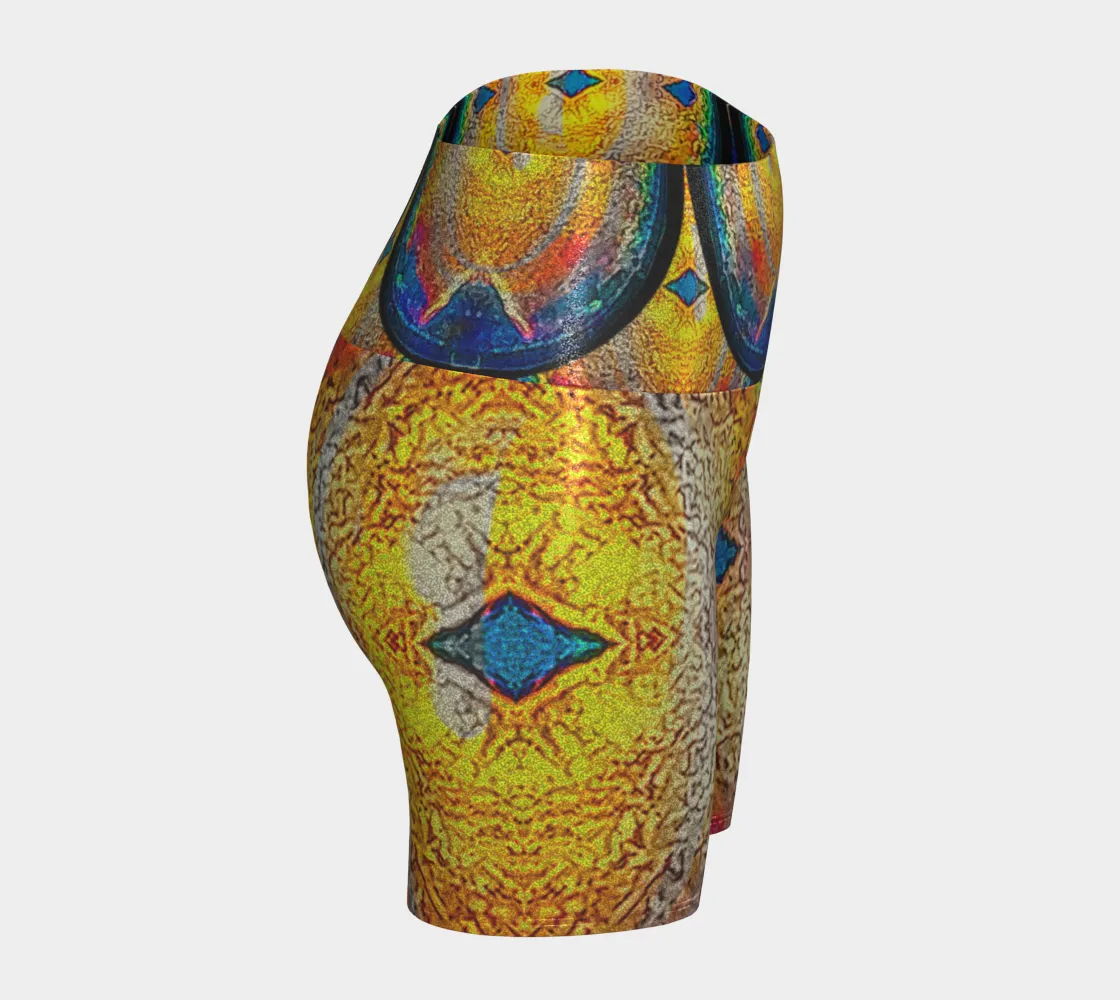 Glitter Yoga Shorts (Muliebris/Virilis)(Opal Skies Cantus Primus) RJSTHs2024 RJS
