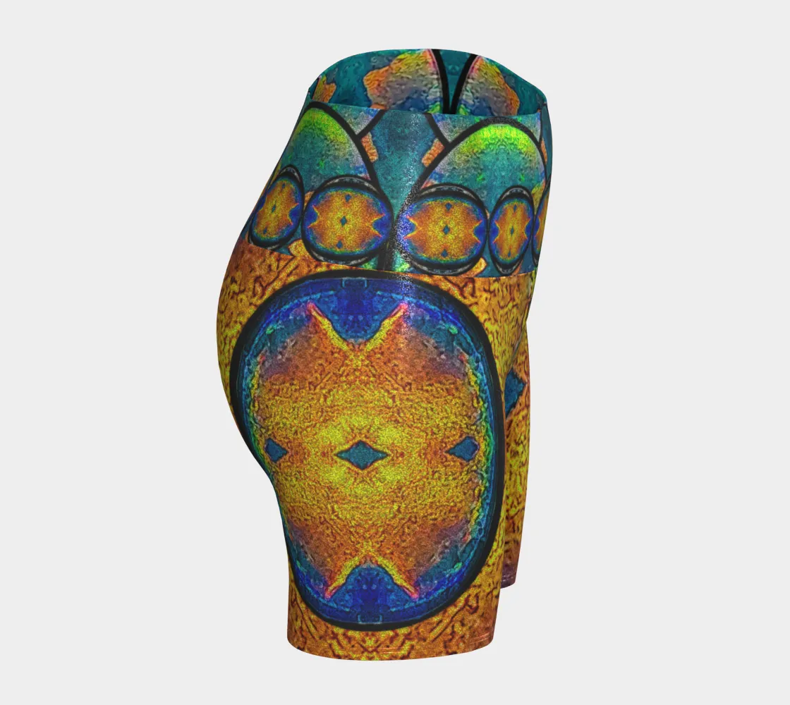 Glitter Yoga Shorts (Muliebris/Virilis)(Opal Skies Cantus Primus) RJSTHs2024 RJS