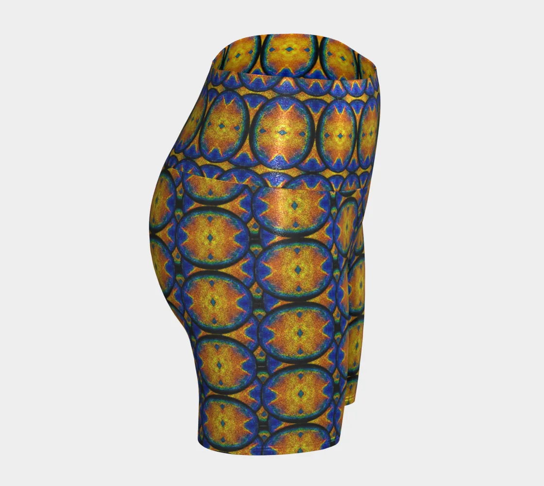 Glitter Yoga Shorts (Muliebris/Virilis)(Opal Skies Cantus Primus) RJSTHs2024 RJS