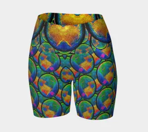 Glitter Yoga Shorts (Muliebris/Virilis)(Opal Skies Cantus Primus) RJSTHs2024 RJS
