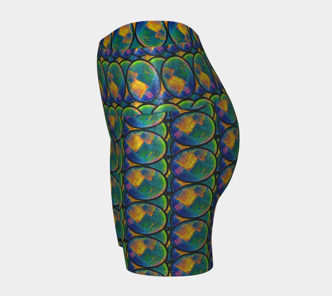 Glitter Yoga Shorts (Muliebris/Virilis)(Opal Skies Cantus Primus) RJSTHs2024 RJS