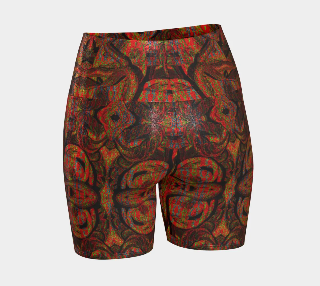 Glitter Yoga Shorts (Muliebris/Virilis)(Pure Candy GNHV8.2.1 Orange Logo@Alchemic) RJSTHs2024 RJS