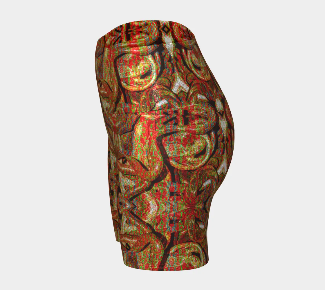 Glitter Yoga Shorts (Muliebris/Virilis)(Pure Candy GNHV8.2.1 Orange Logo@Alchemic) RJSTHs2024 RJS
