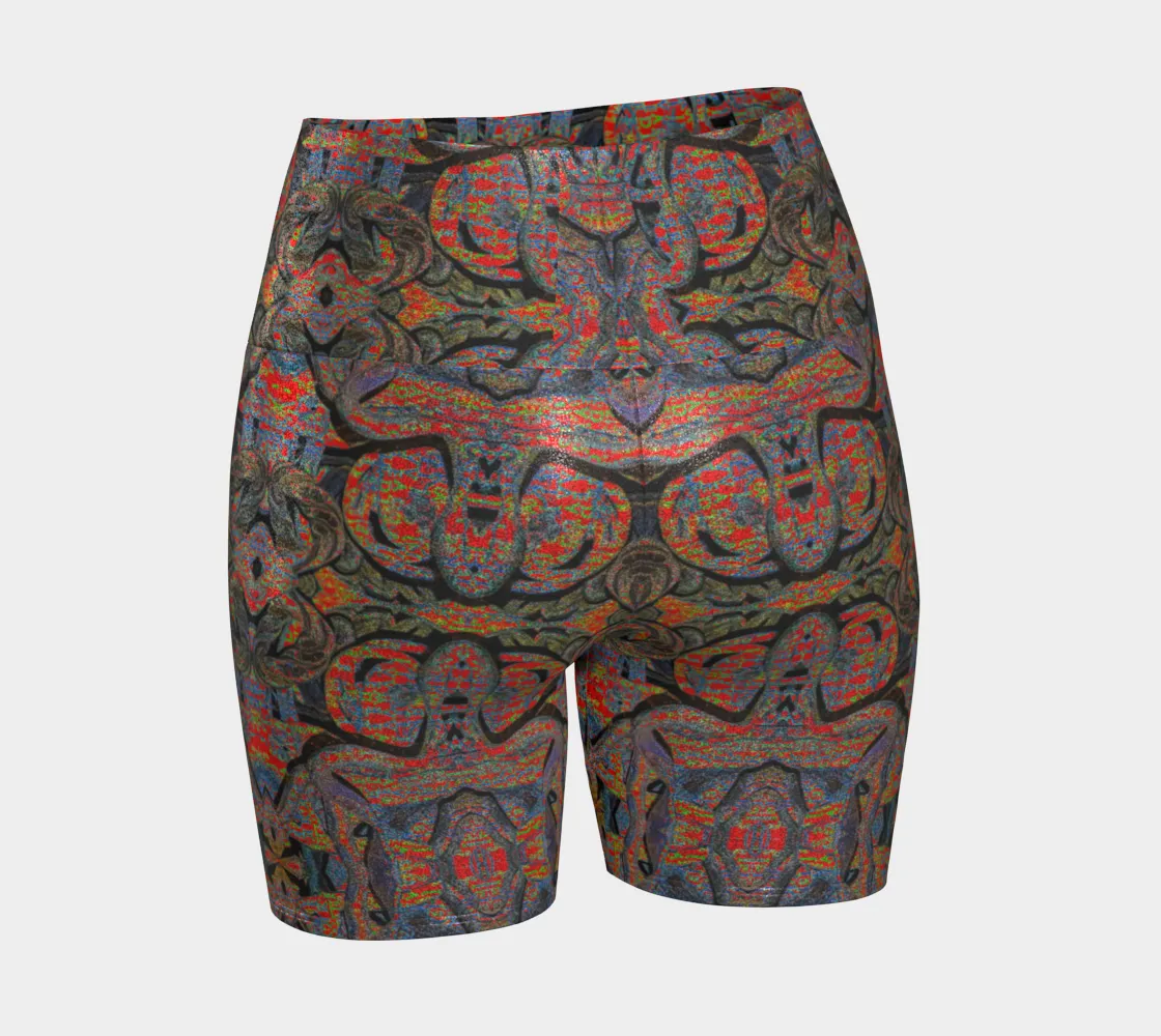 Glitter Yoga Shorts (Muliebris/Virilis)(Pure Candy GNHV8.2.1 Orange Logo@Alchemic) RJSTHs2024 RJS