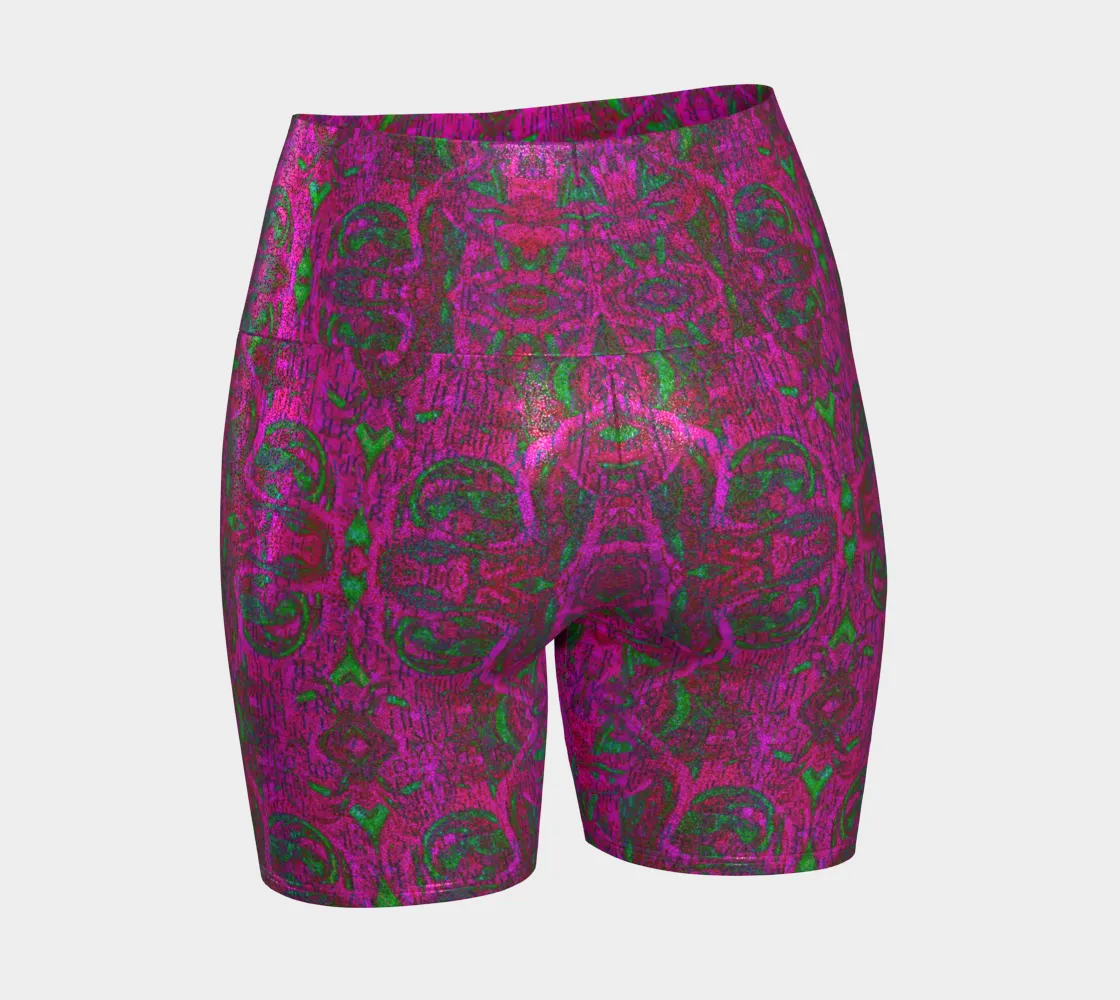 Glitter Yoga Shorts (Muliebris/Virilis)(Pure Candy GNHV8.2.1 Pink Logo@Alchemic) RJSTHs2024 RJS