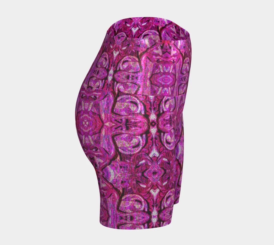 Glitter Yoga Shorts (Muliebris/Virilis)(Pure Candy GNHV8.2.1 Pink Logo@Alchemic) RJSTHs2024 RJS