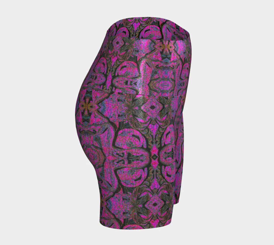 Glitter Yoga Shorts (Muliebris/Virilis)(Pure Candy GNHV8.2.1 Pink Logo@Alchemic) RJSTHs2024 RJS