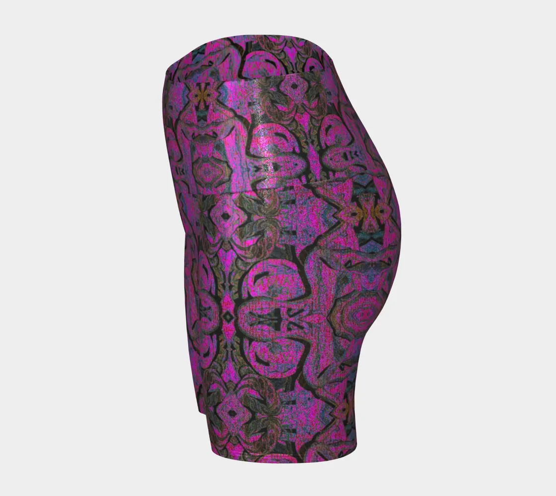 Glitter Yoga Shorts (Muliebris/Virilis)(Pure Candy GNHV8.2.1 Pink Logo@Alchemic) RJSTHs2024 RJS