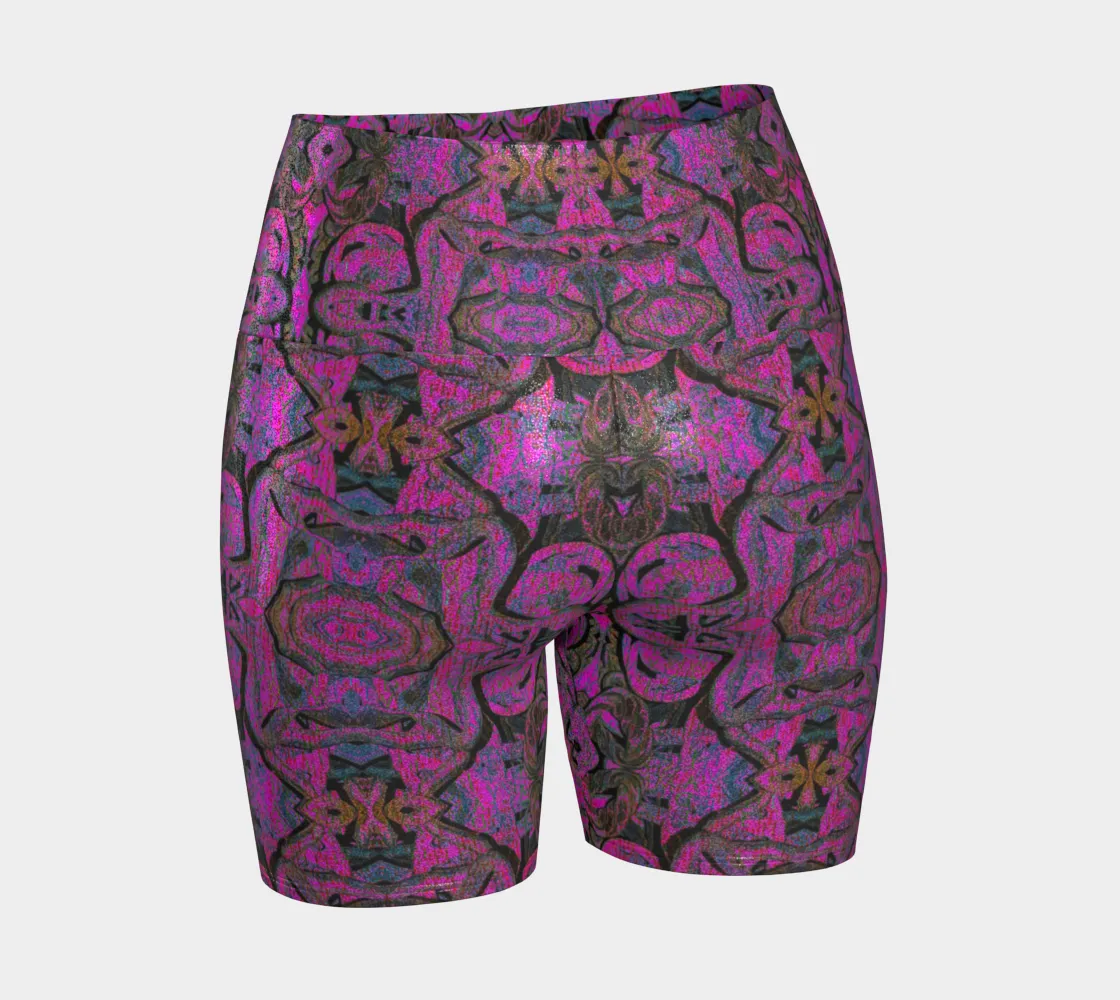 Glitter Yoga Shorts (Muliebris/Virilis)(Pure Candy GNHV8.2.1 Pink Logo@Alchemic) RJSTHs2024 RJS
