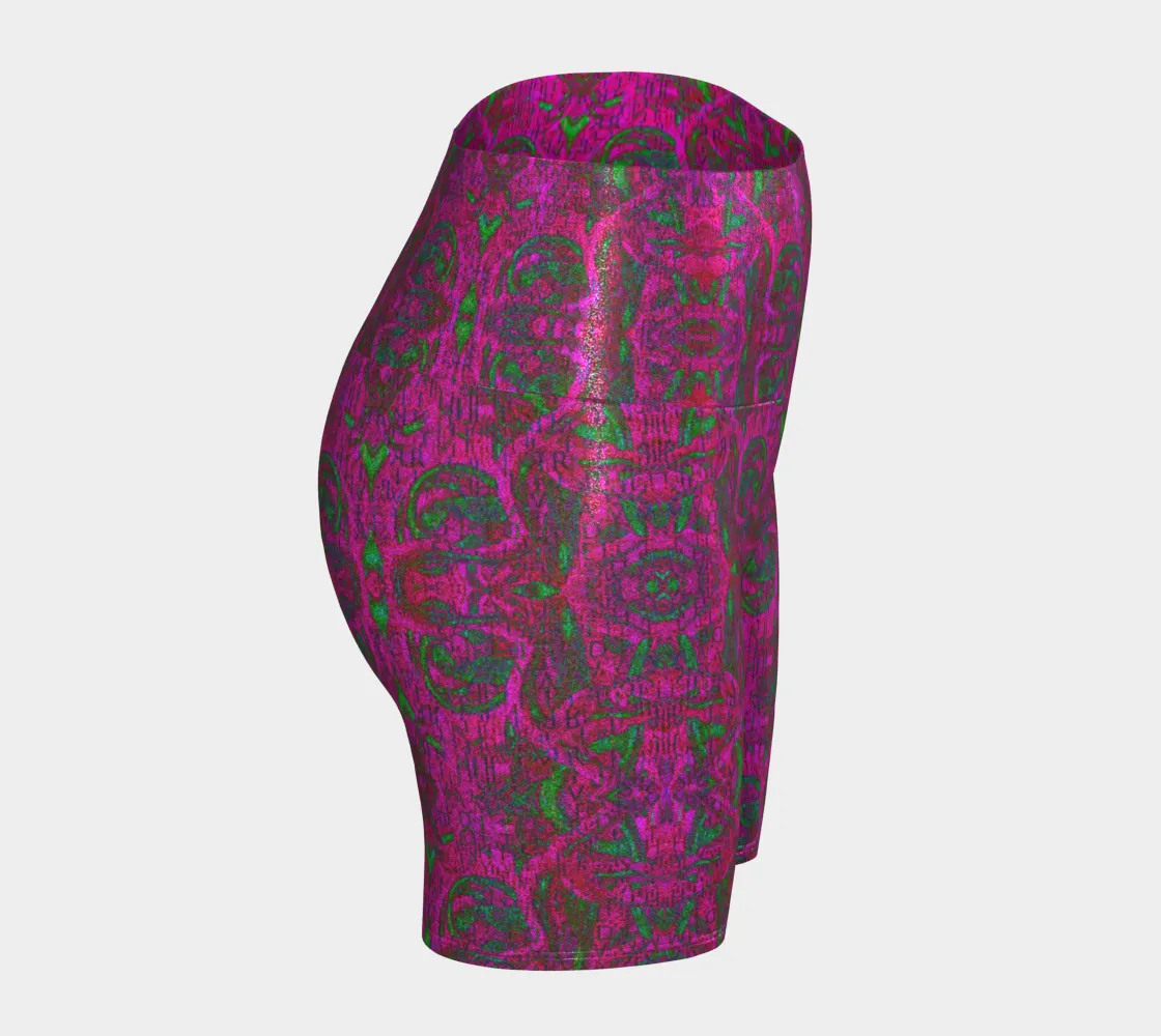 Glitter Yoga Shorts (Muliebris/Virilis)(Pure Candy GNHV8.2.1 Pink Logo@Alchemic) RJSTHs2024 RJS