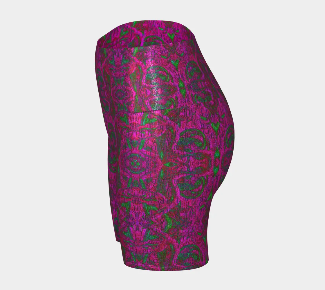 Glitter Yoga Shorts (Muliebris/Virilis)(Pure Candy GNHV8.2.1 Pink Logo@Alchemic) RJSTHs2024 RJS
