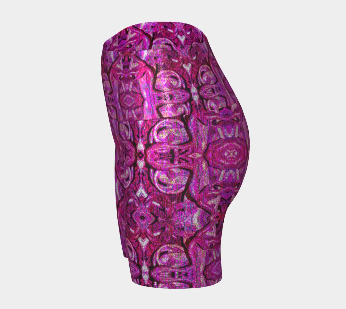 Glitter Yoga Shorts (Muliebris/Virilis)(Pure Candy GNHV8.2.1 Pink Logo@Alchemic) RJSTHs2024 RJS