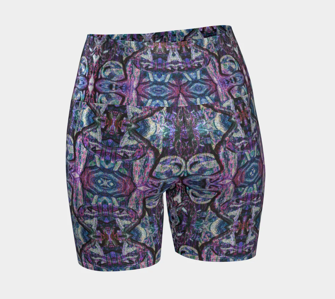 Glitter Yoga Shorts (Muliebris/Virilis)(Pure Candy GNHV8.2.1 Purple Logo@Alchemic) RJSTHs2024 RJS