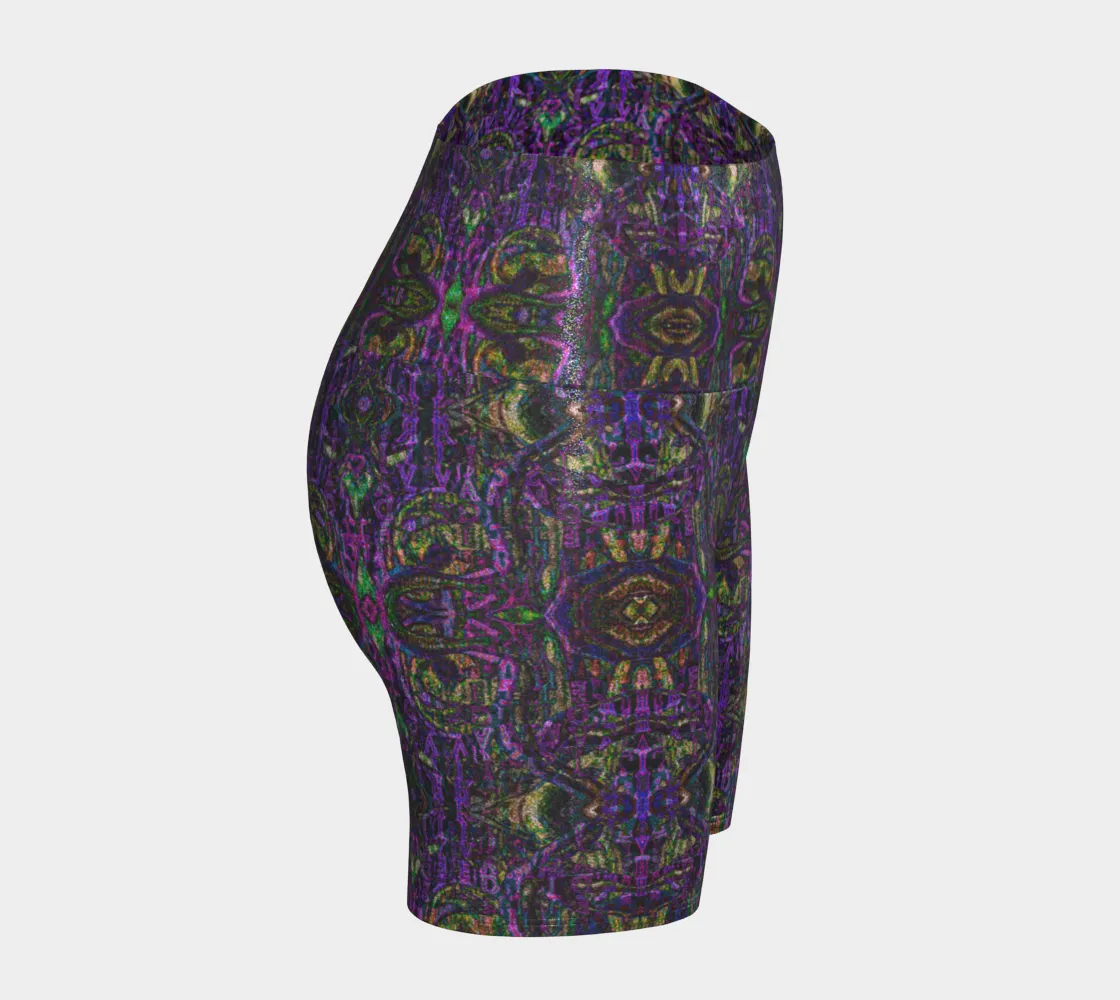 Glitter Yoga Shorts (Muliebris/Virilis)(Pure Candy GNHV8.2.1 Purple Logo@Alchemic) RJSTHs2024 RJS