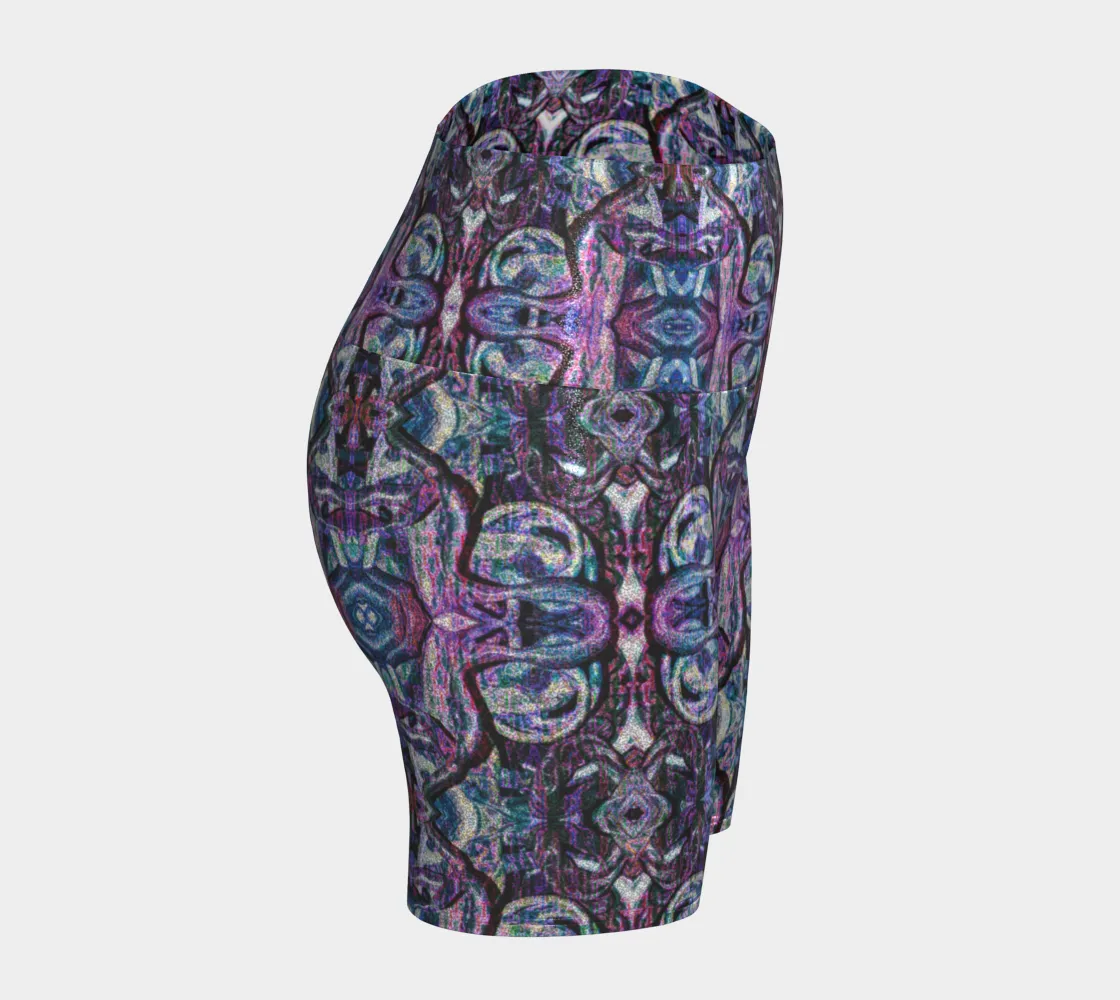 Glitter Yoga Shorts (Muliebris/Virilis)(Pure Candy GNHV8.2.1 Purple Logo@Alchemic) RJSTHs2024 RJS