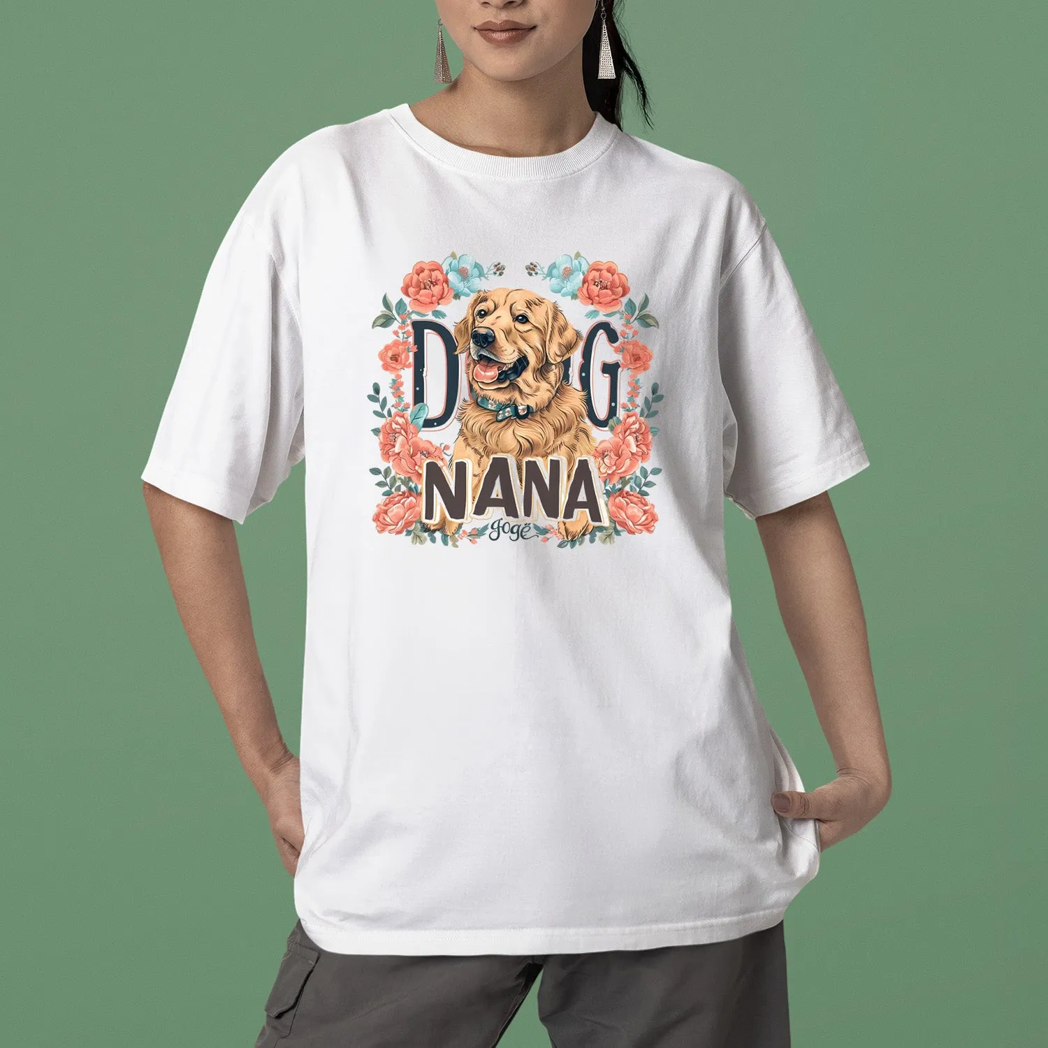 Golden Retriever Dog T-shirt, Pet Lover Shirt, Dog Lover Shirt, Dog Nana T-Shirt, Dog Owner Shirt, Gift For Dog Grandma, Funny Dog Shirts, Women Dog T-Shirt, Mother's Day Gift, Dog Lover Wife Gifts, Dog Shirt