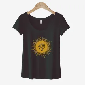 Golden Sun - Women’s Flex Scoop Neck Tee