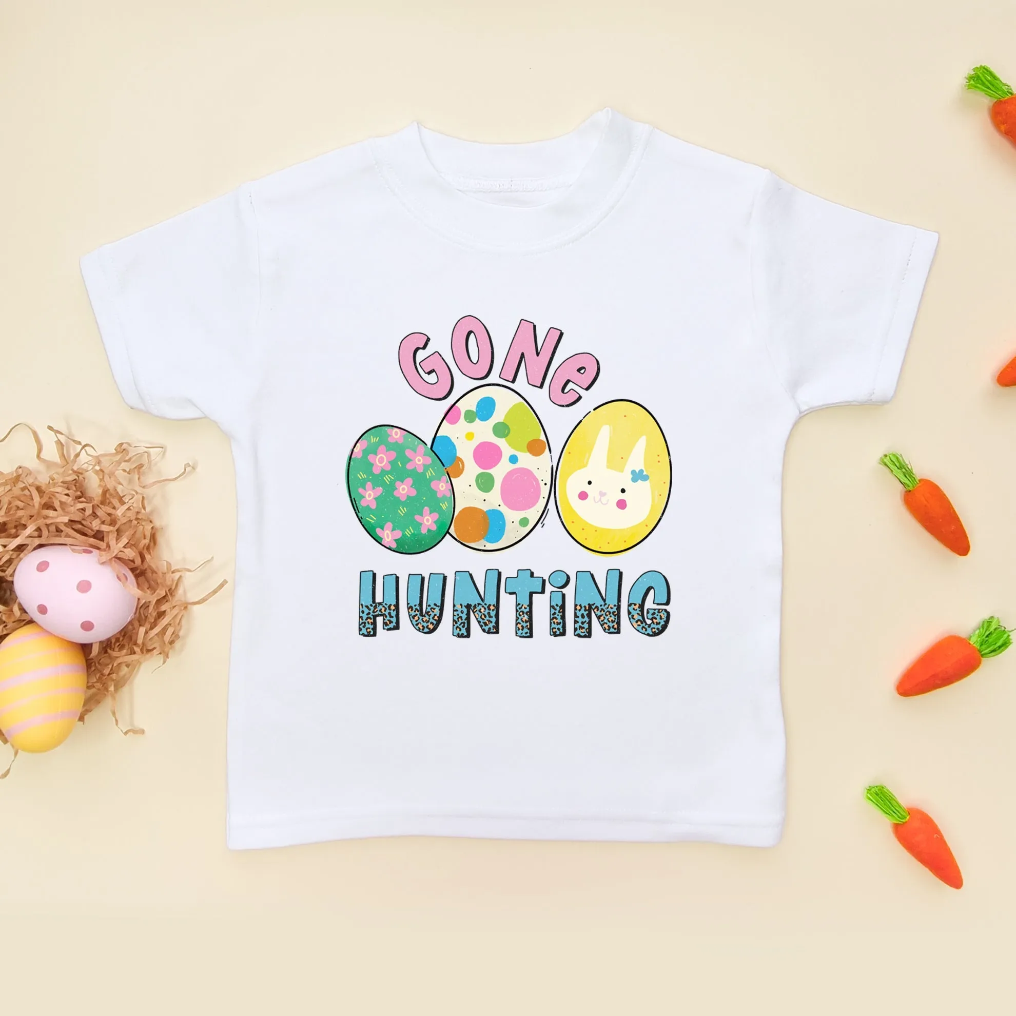 Gone Hunting Easter Toddler & Kids T Shirt