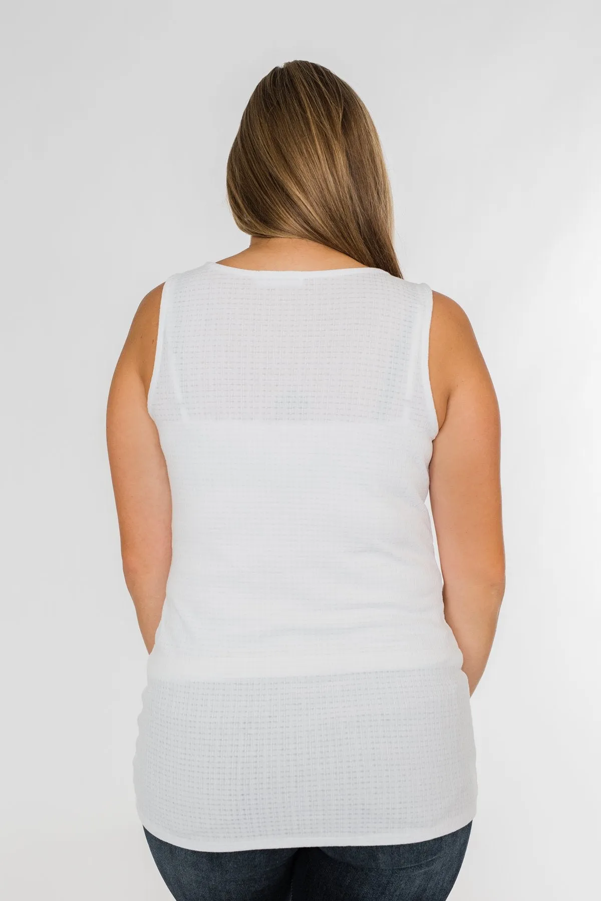 Good Together Twist Tank Top- White