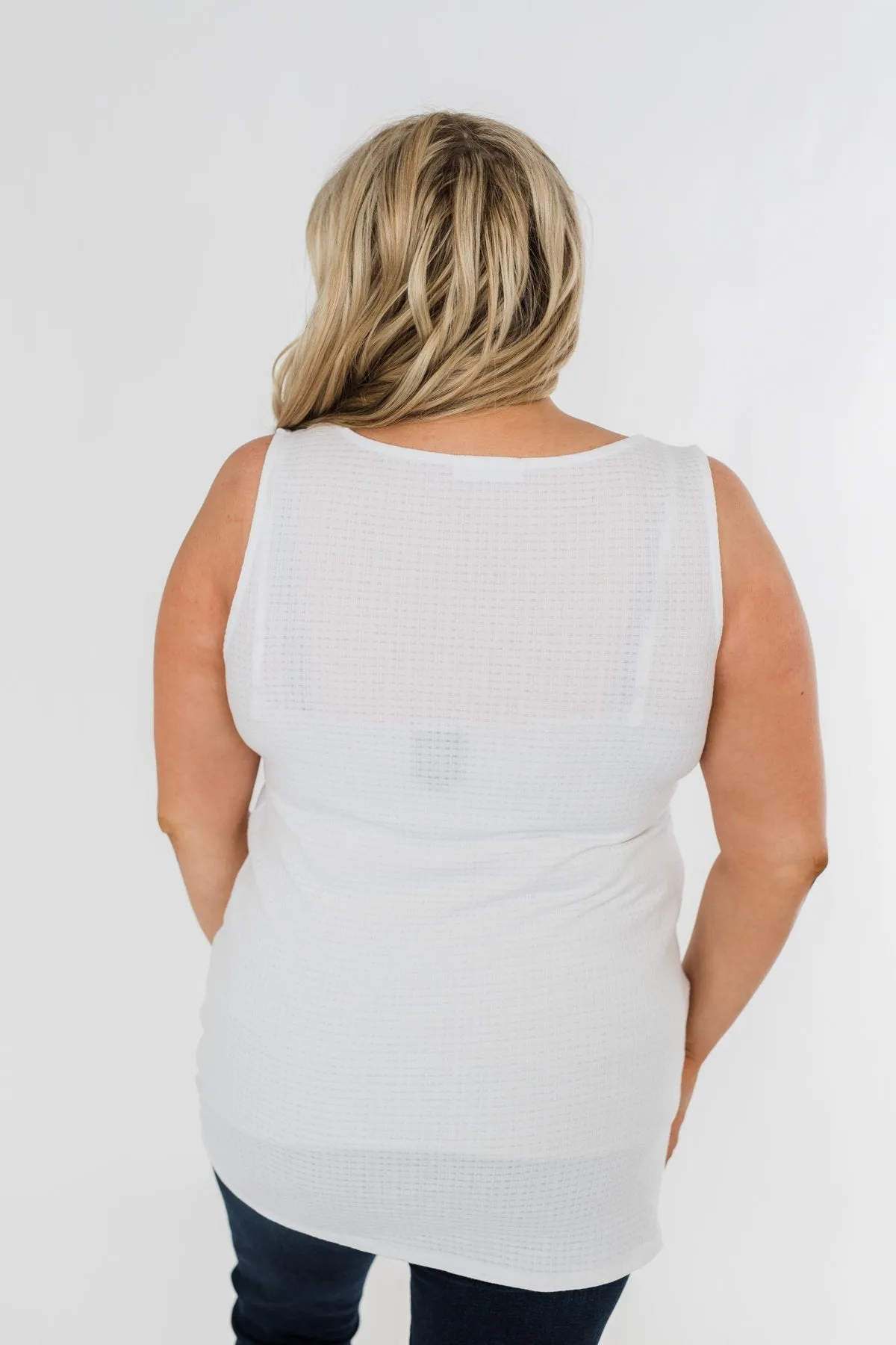 Good Together Twist Tank Top- White