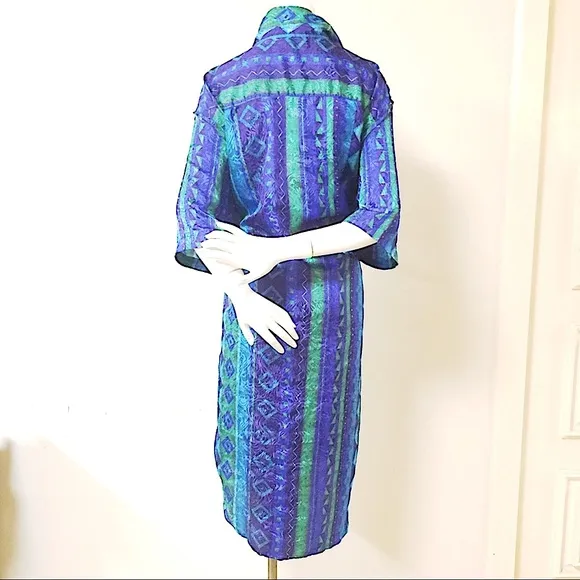 Gorgeous, Long Length Button Down Kimono Outerwear