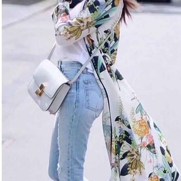 Gorgeous, Long Length Button Down Kimono Outerwear