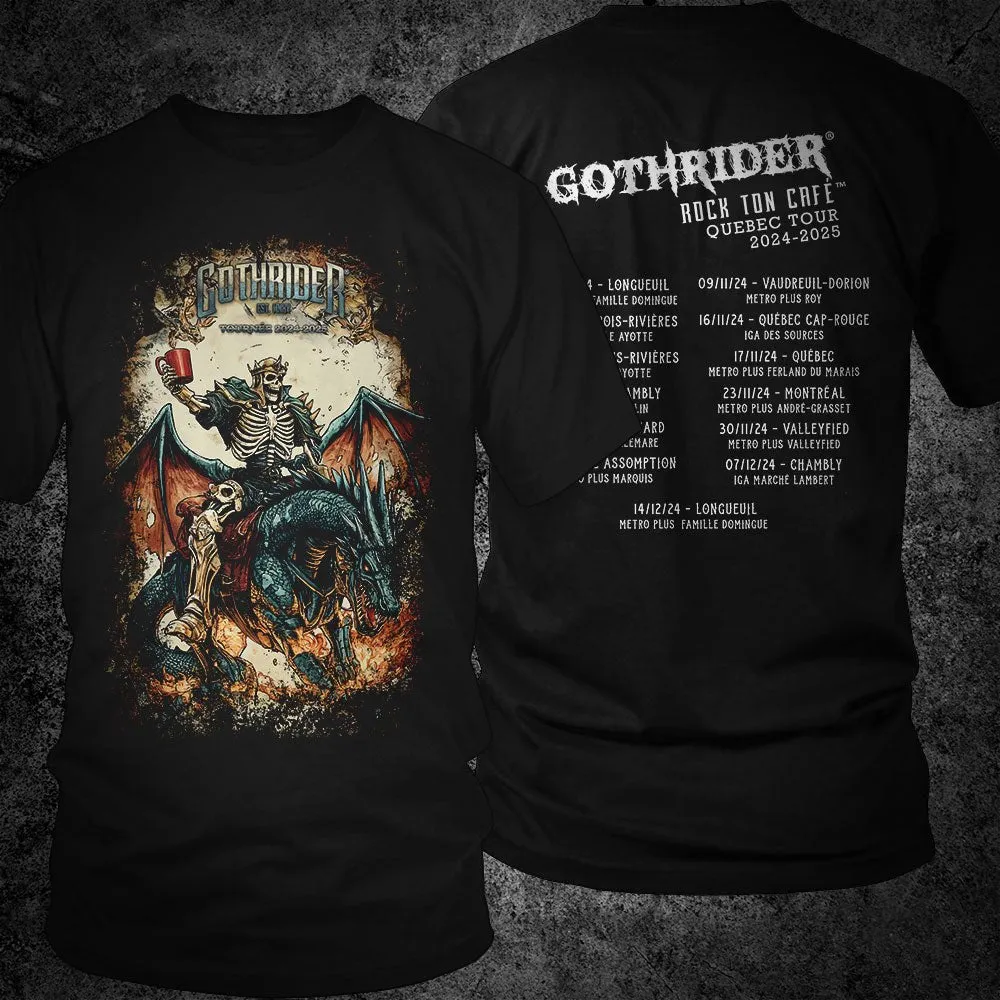 GothRider 2024-2025 Quebec Tasting Tour Unisex T-Shirt
