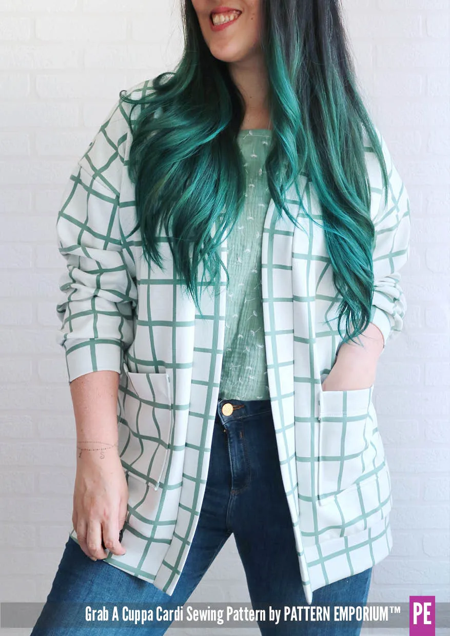 Grab A Cuppa Cardi | Oversized Cardi Sewing Pattern