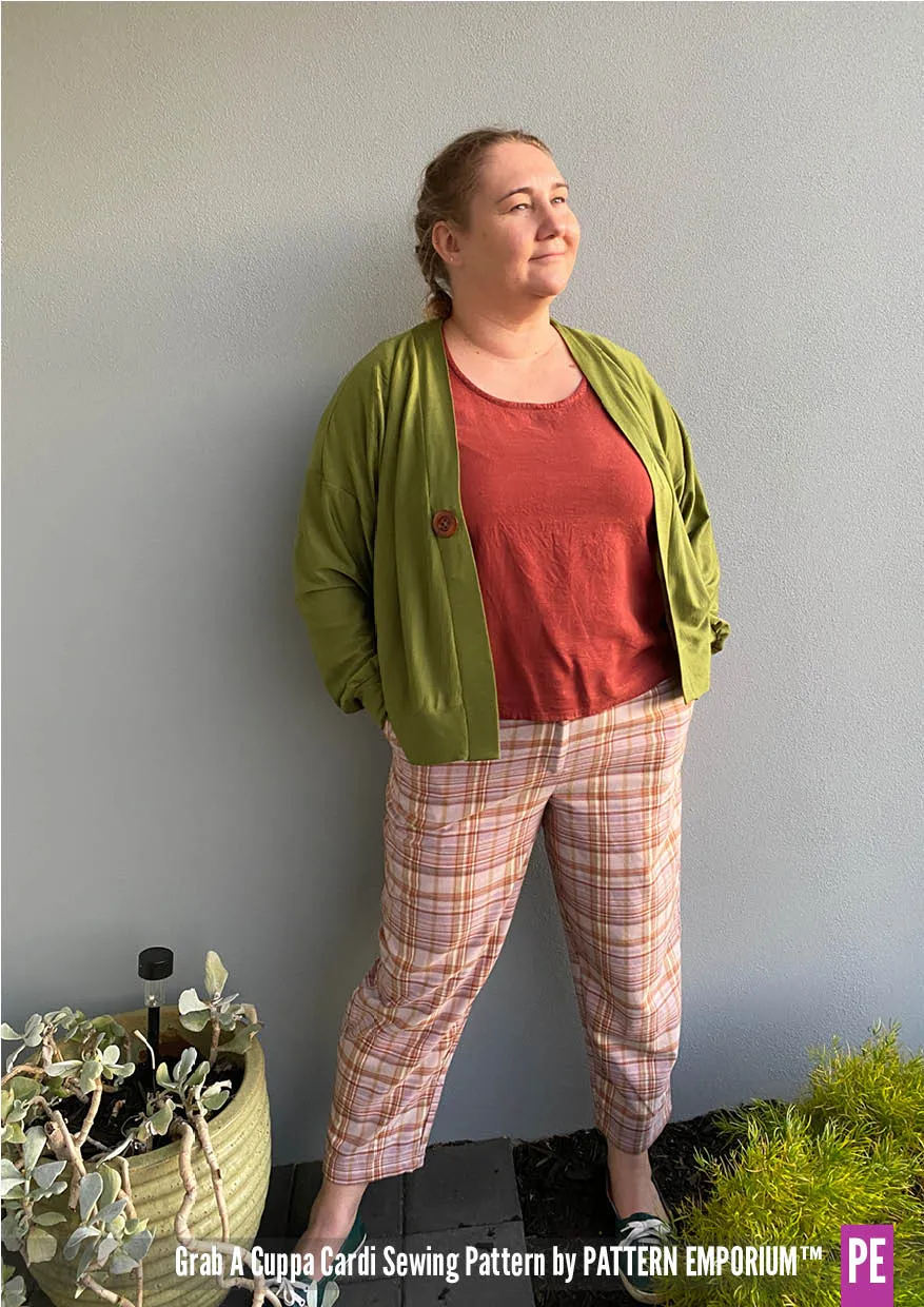 Grab A Cuppa Cardi | Oversized Cardi Sewing Pattern