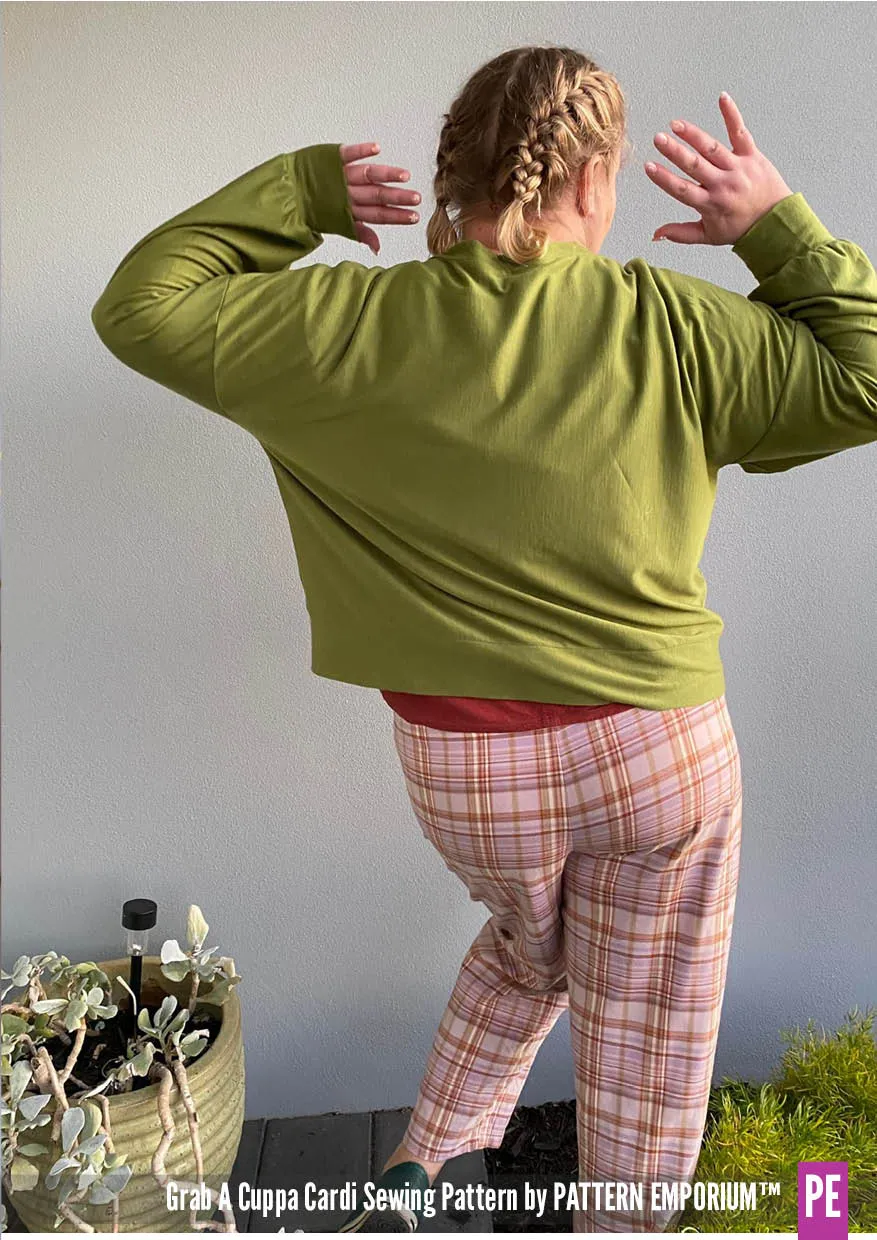 Grab A Cuppa Cardi | Oversized Cardi Sewing Pattern
